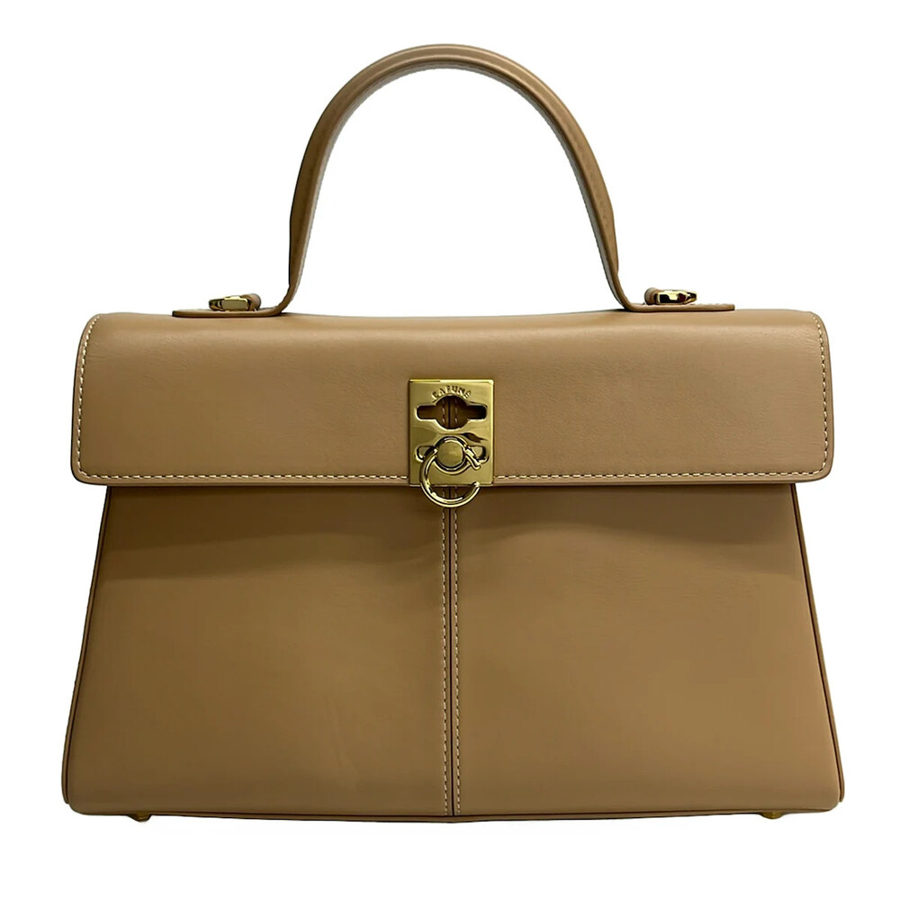 Cafune Stance Beige Leather Handbag #358480C71B